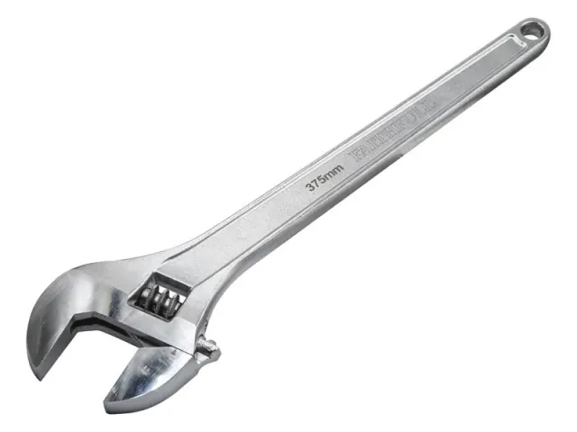 Faithfull Chrome Adjustable Spanner 375mm (15in) - Image 2