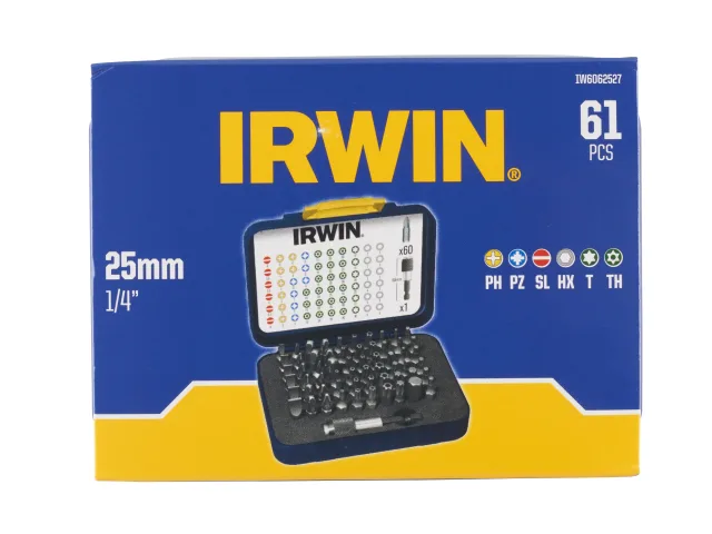 IRWIN® Colour Coded Screwdriver Bit Set, 61 Piece - Image 2