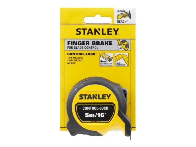 STANLEY® CONTROL-LOCK™ Pocket Tape 5m/16ft (Width 25mm)