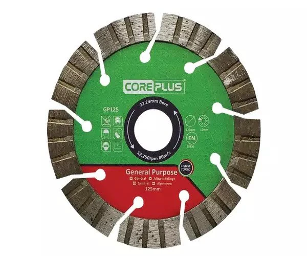 CorePlus GP125 General-Purpose Hybrid Turbo Diamond Blade 125mm - Image 3