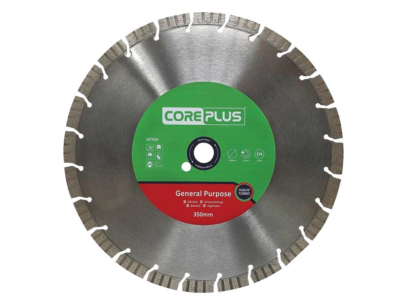 CorePlus GP350 General-Purpose Hybrid Turbo Diamond Blade 350mm - Image 2