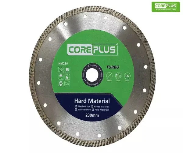 CorePlus HM230 Hard Material Turbo Diamond Blade 230mm - Image 3
