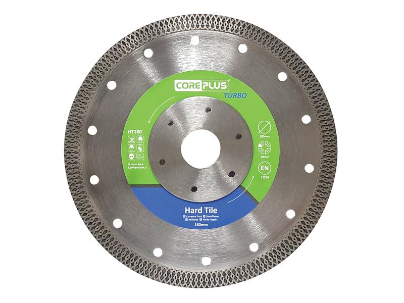 CorePlus HT180 Hard Tile Turbo Diamond Blade 180mm - Image 2