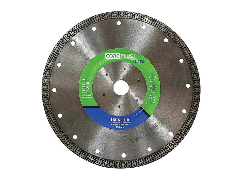 CorePlus HT230 Hard Tile Turbo Diamond Blade 230mm - Image 2