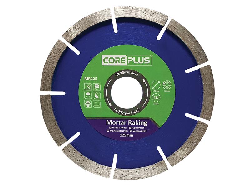 CorePlus MR125 Mortar Raking Diamond Blade 125mm - Image 2