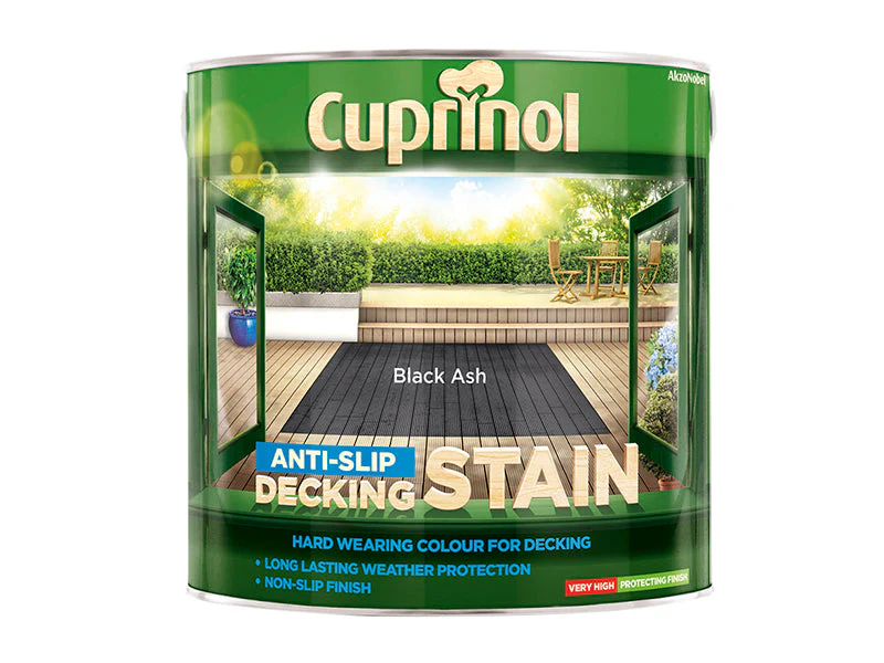 Cuprinol Anti-Slip Decking Stain Black Ash 2.5 litre - Image 2