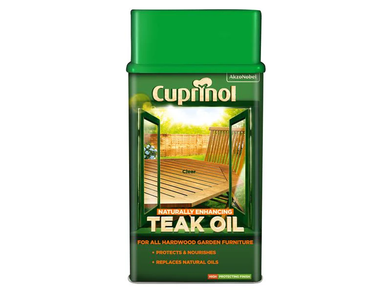 Cuprinol Naturally Enhancing Teak Oil Clear 1 litre - Image 2