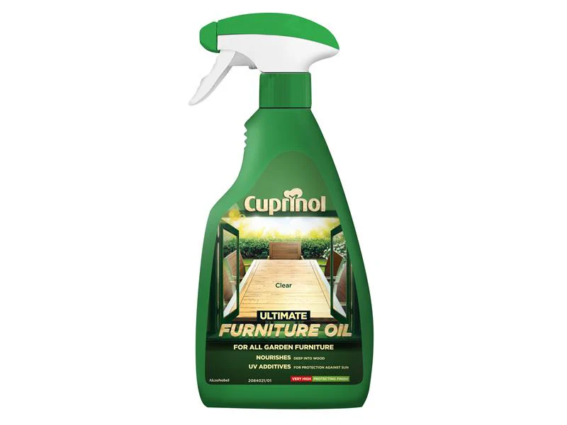 Cuprinol Ultimate Furniture Oil Clear Spray 500ml - Image 2