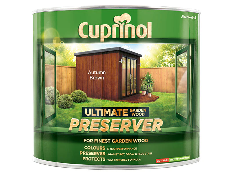 Cuprinol Ultimate Garden Wood Preserver Autumn Brown 1 litre - Image 2
