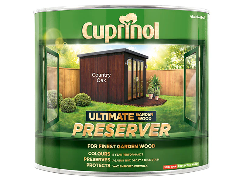 Cuprinol Ultimate Garden Wood Preserver Country Oak 1 litre - Image 2
