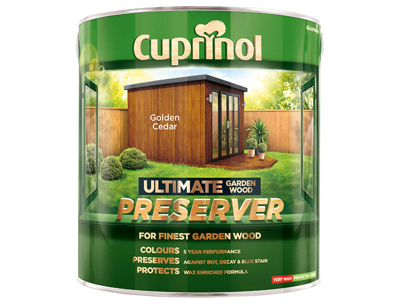 Cuprinol Ultimate Garden Wood Preserver Golden Cedar 4 litre - Image 2