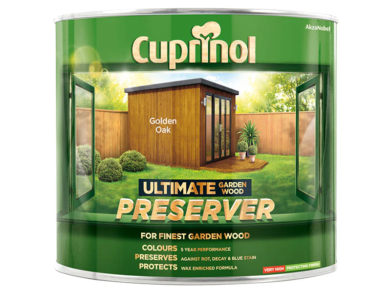 Cuprinol Ultimate Garden Wood Preserver Golden Oak 1 litre - Image 2