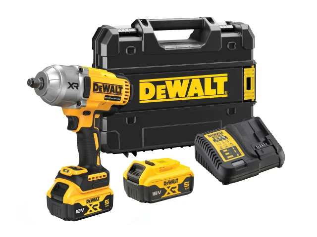 DEWALT DCF900P2T XR Brushless 1/2in High Torque Impact Wrench 18V 2 x 5.0Ah Li-ion - Image 4