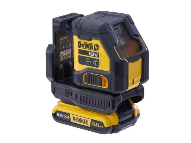 DEWALT DCLE34021D1 XR Compact Cross Line Green Laser 18V 1 x 2.0Ah Li-ion - Image 2