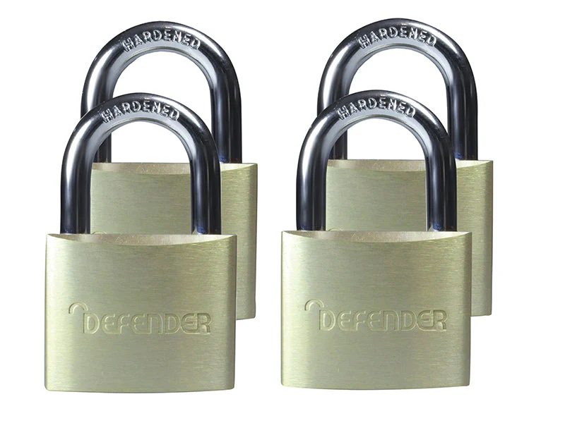 DEFENDER Aluminium Padlock Quad Pack 40mm - Image 2