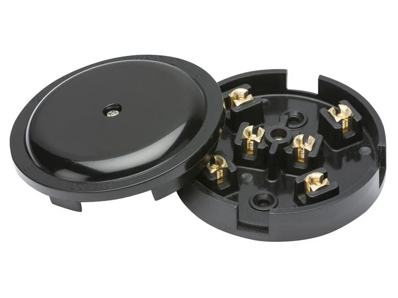 Dencon 6-Terminal Junction Box 20A Black