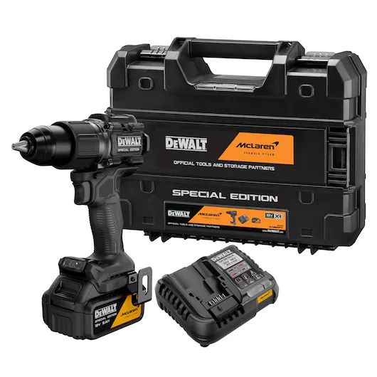 DEWALT 18V XR Mclaren Combi Drill c/w 1 x 5ah battery DEWDCD86MP1T - Image 3