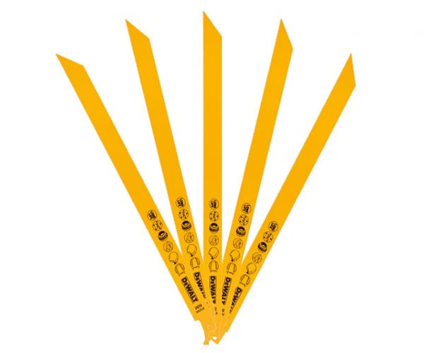 Bi-Metal Reciprocating Blade for Metal Rubber & Fibreglass 305mm (Pack 5)