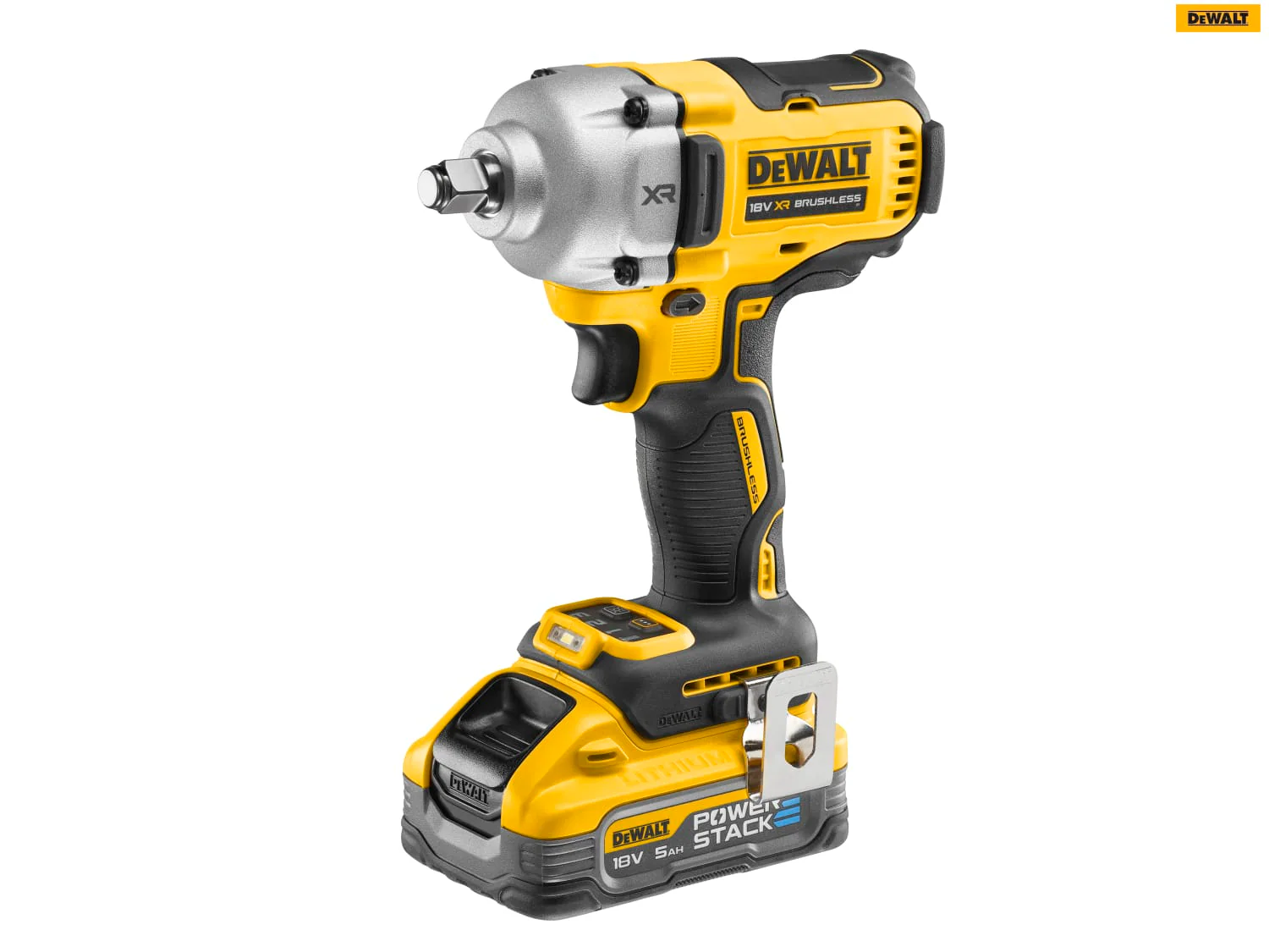 DeWalt DCF891H2T XR BL 1/2in HR Anvil Impact Wrench 18V 2 x 5.0Ah POWERSTACK Li-ion - Image 2