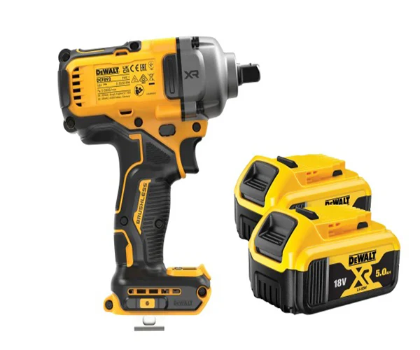 DeWalt DCF892P2T XR BL High Torque 1/2in Impact Wrench 18V 2 x 5.0Ah Li-ion
