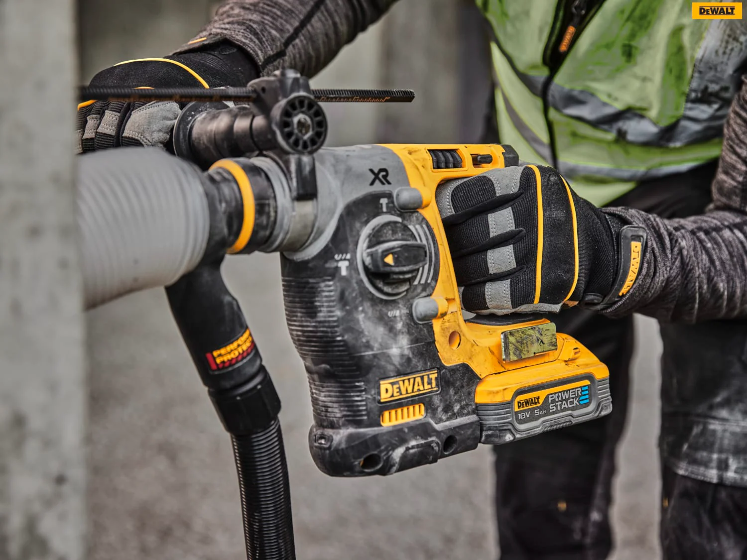 DeWalt DCH273H2T XR Brushless SDS Plus 3 Mode Hammer 18V 2 x POWERSTACK 5.0Ah Li-ion - Image 3