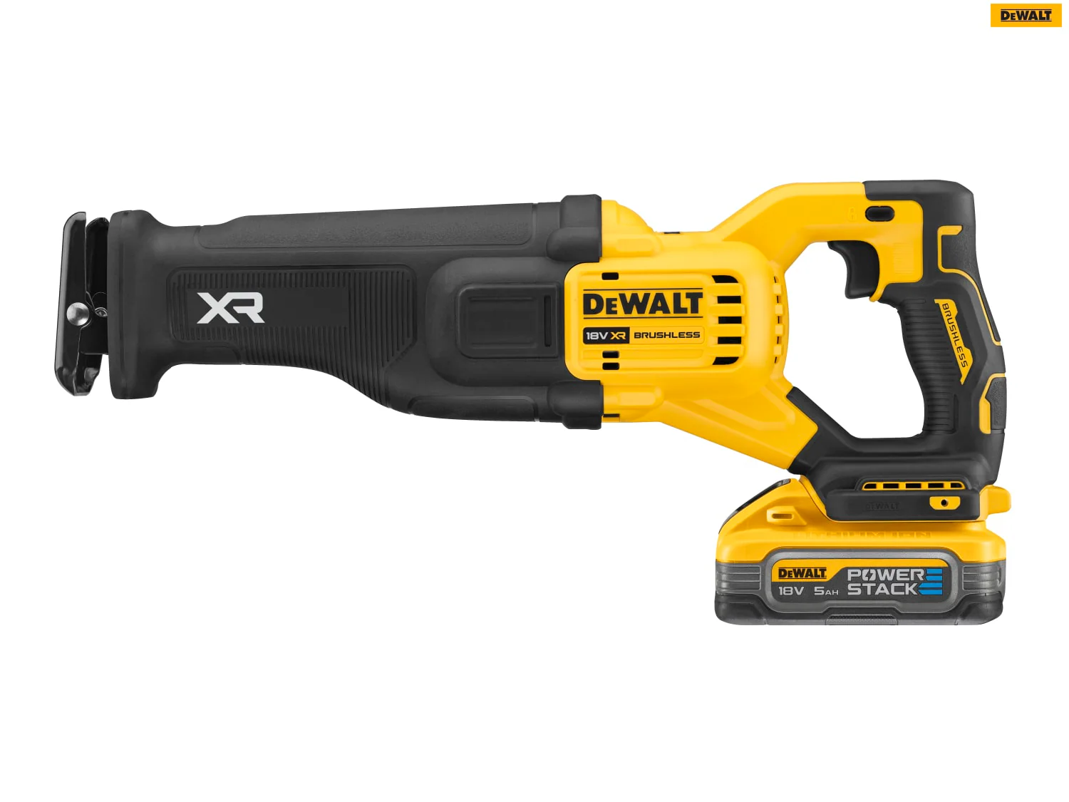 DeWalt DCS386H2T XR Advantage Reciprocating Saw 18V 2 x POWERSTACK 5.0Ah Li-ion