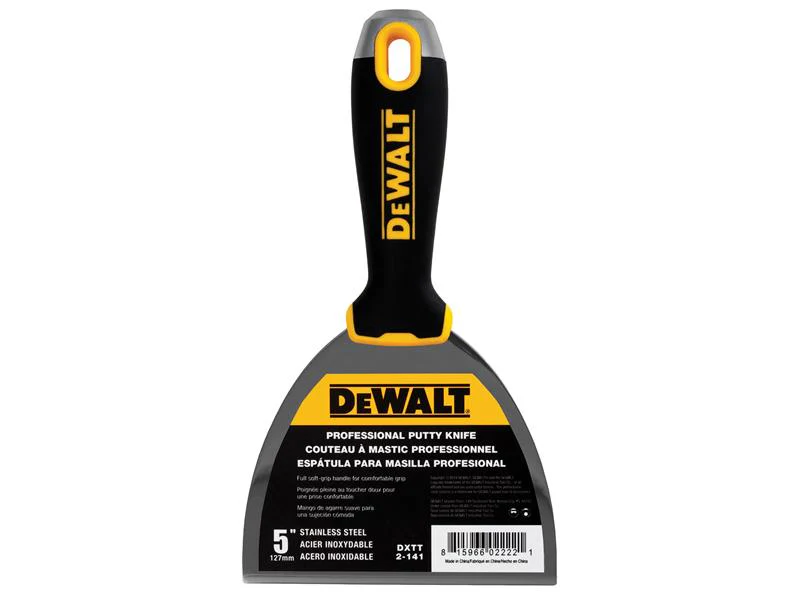 DEWALT Drywall Hammer End Jointing/Filling Knife 125mm (5in) - Image 2