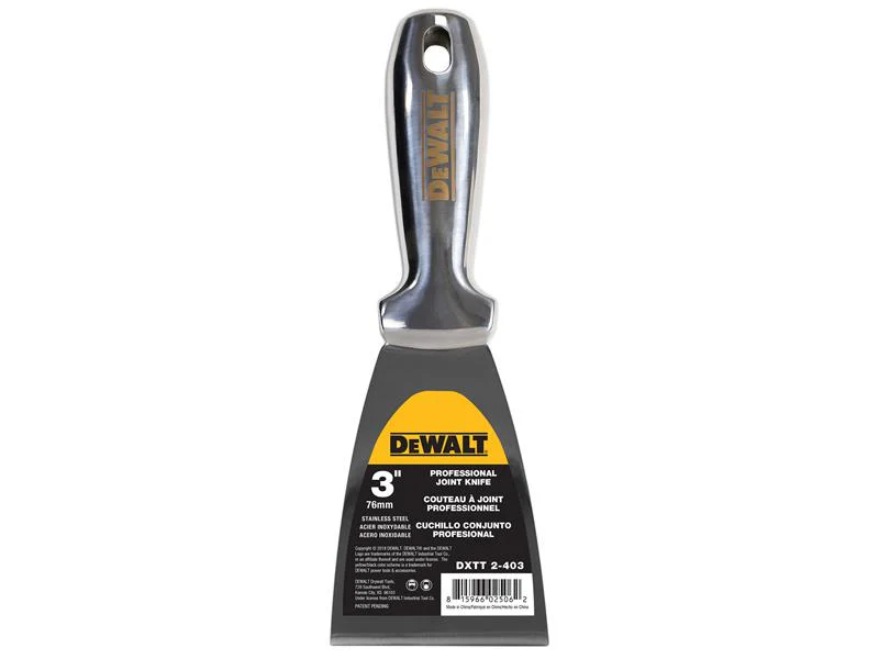 DEWALT Drywall Stainless Steel Jointing/Filling Knife 75mm (3in) - Image 2