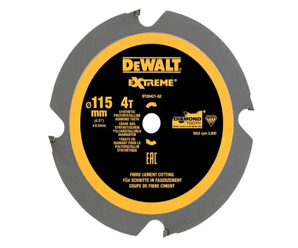 DT20421 PCD Circular Saw Blade 115 x 9.5mm x 4T