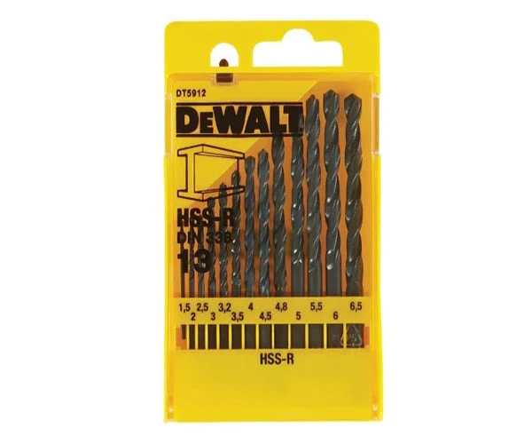 DT5911 HSS-R Jobber Drill Bit Set, 10 Piece