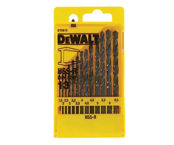 DT5912 HSS Jobber Drill Bit Set, 13 Piece