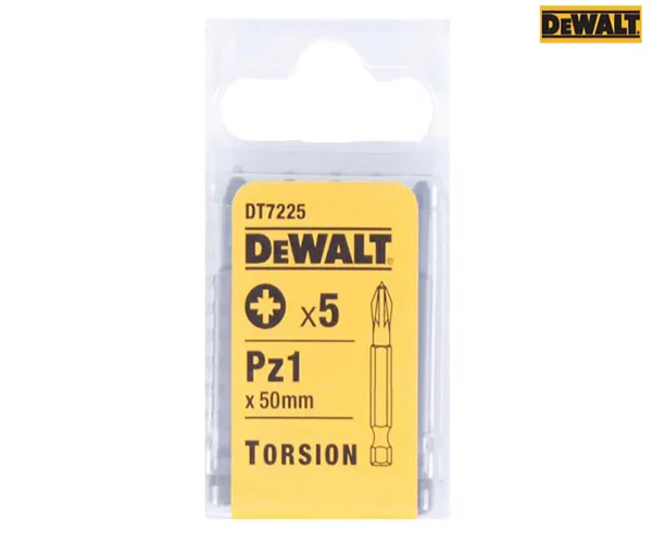 DT7225 Torsion Bits PZ1 x 50mm (Pack 5) - Image 2