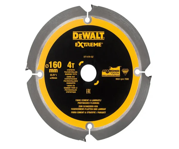 Extreme PCD Fibre Cement Saw Blade 160 x 20mm x 4T