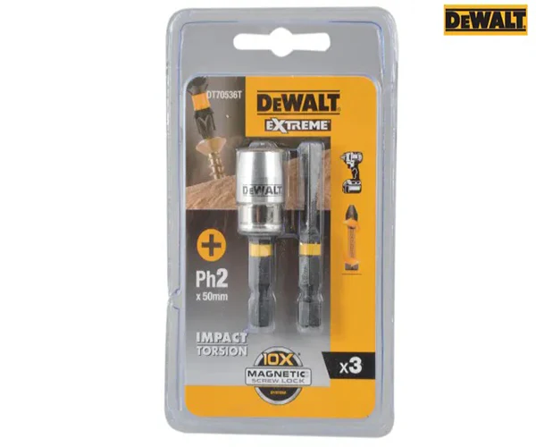 Impact Torsion Bits TX25 x 50mm (x2) and Magnetic Screwlock Sleeve - Image 2
