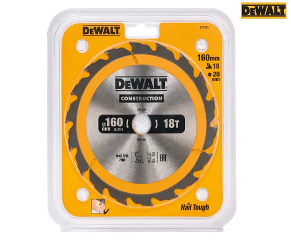 Portable Construction Circular Saw Blade 160 x 20mm x 18T - Image 2