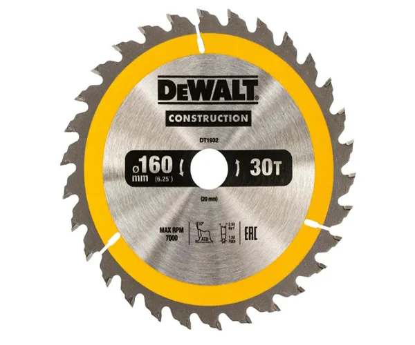 Portable Construction Circular Saw Blade 160 x 20mm x 30T