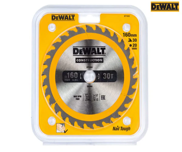 Portable Construction Circular Saw Blade 160 x 20mm x 30T - Image 2