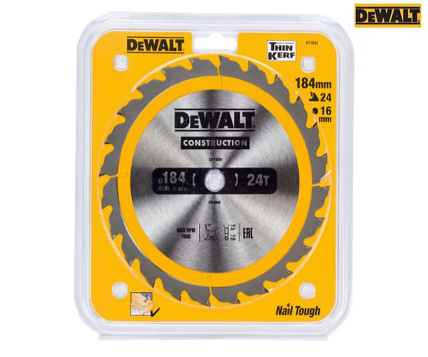 Portable Construction Circular Saw Blade 184 x 16mm x 24T - Image 2