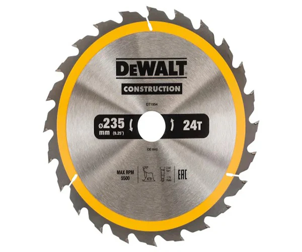 Portable Construction Circular Saw Blade 235 x 30mm x 24T