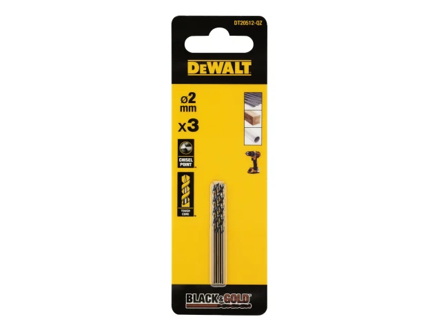 DeWALT Power Tools BLACK&GOLD HSS Drill Bits (3) - Image 6