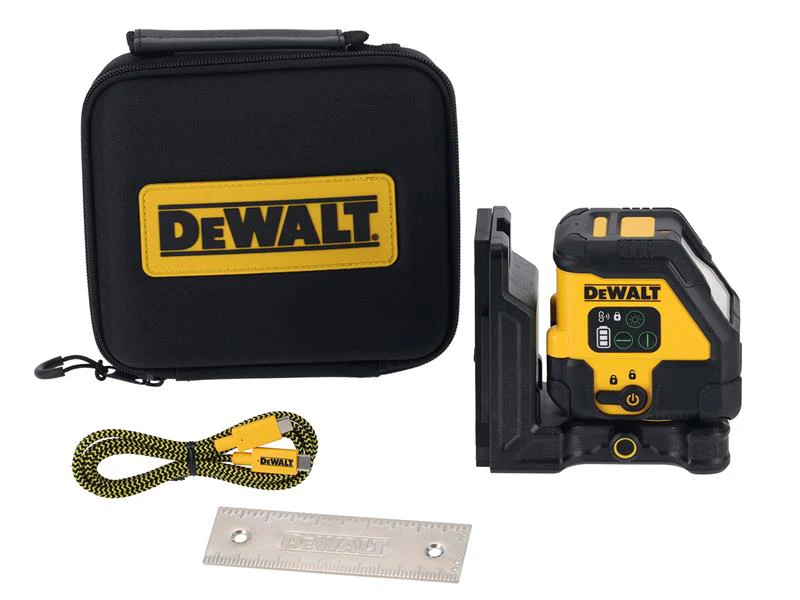 DeWALT Power Tools DCLE14201 USB Cross Line Green Beam Laser