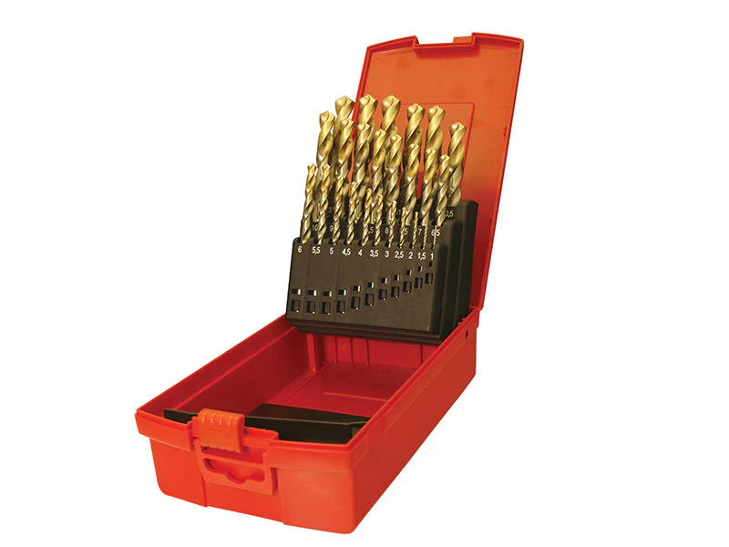 Dormer A095 Set 204 HSS TiN Coated Jobber Drill Set of 25 1.0-13.0 x 0.5mm - Image 2