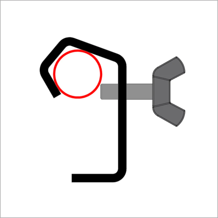 Doughty 18mm Light Duty Hook Clamp - Image 3