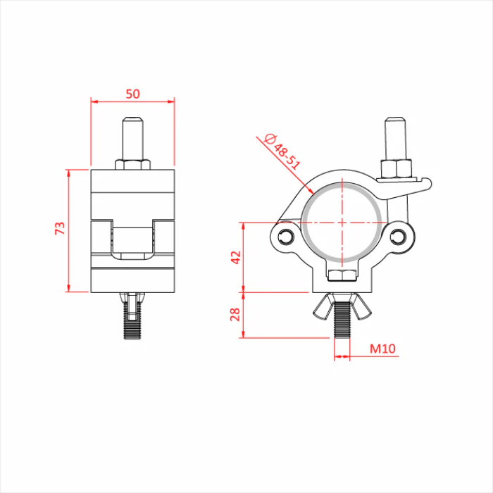 Doughty All Weather Lightweight Hook Clamp - Image 3