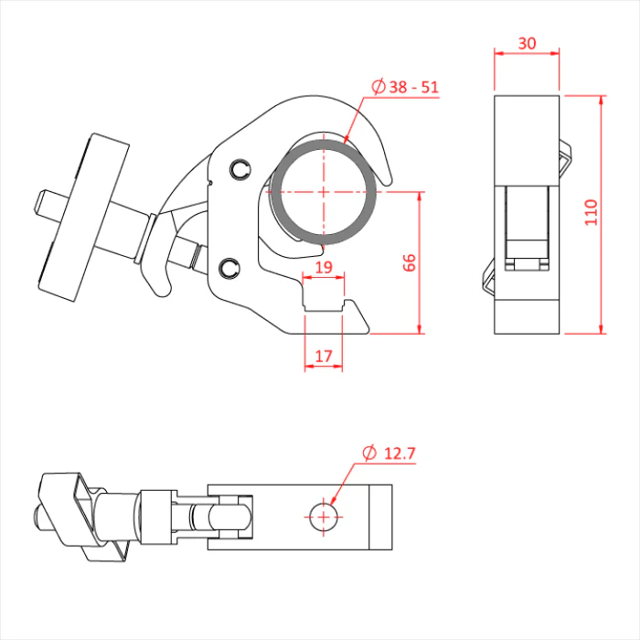 Doughty All Weather Slimline Quick Trigger Clamp - Image 4