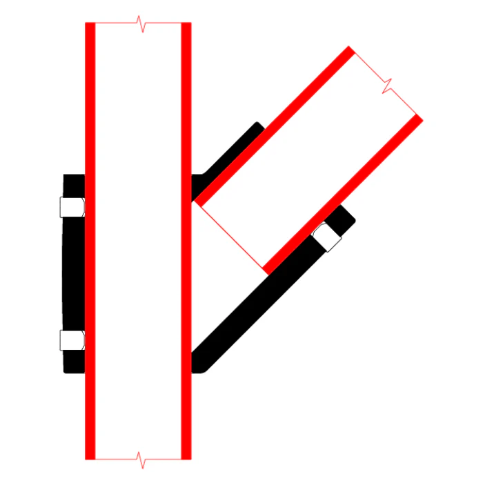 Doughty Speedrail Angle Tee 45° - Image 6