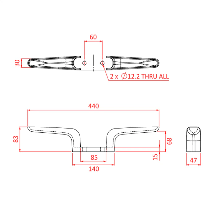 Doughty Flyrail Cleats - Image 9