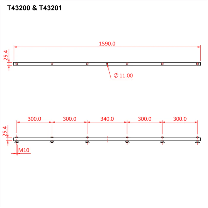 Doughty Lantern Tee Bar (Supplied with Lamp Fixings) - Image 16