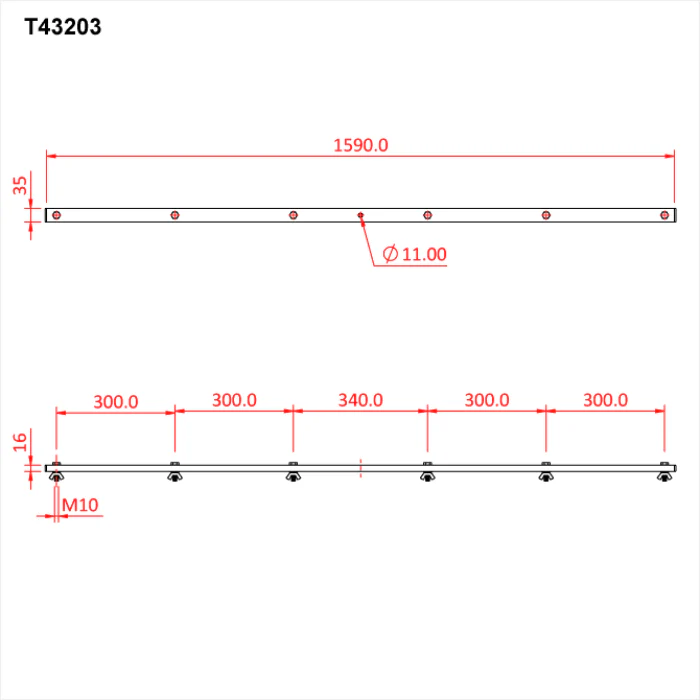 Doughty Lantern Tee Bar (Supplied with Lamp Fixings) - Image 17
