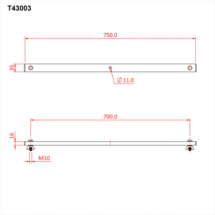 Doughty Lantern Tee Bar (Supplied with Lamp Fixings) - Image 19